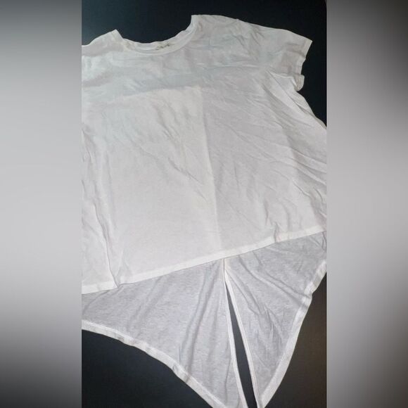 Madewell White Back Crossover Tie Tee Size XXL EUC - Picture 1 of 7